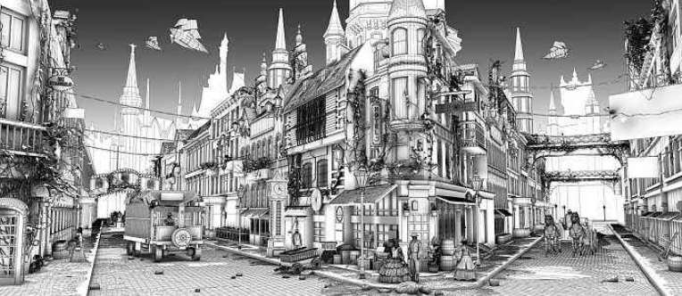 三维动画制作场景图