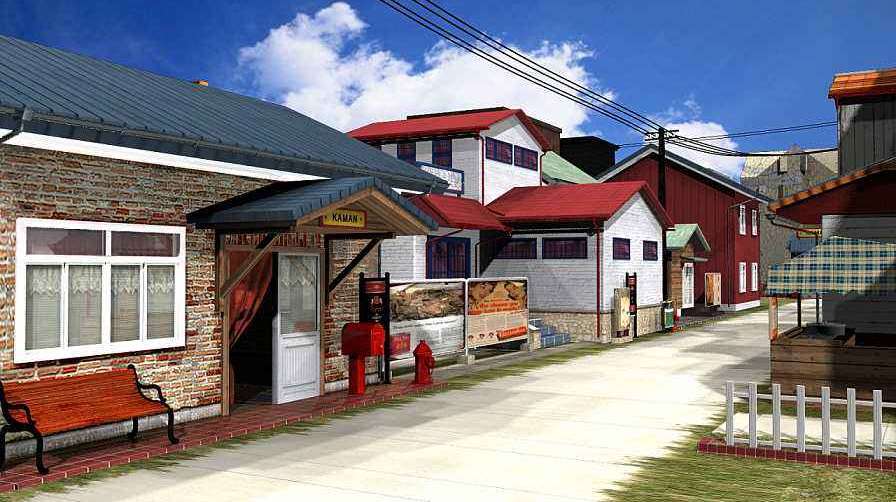 三维动画制作场景图