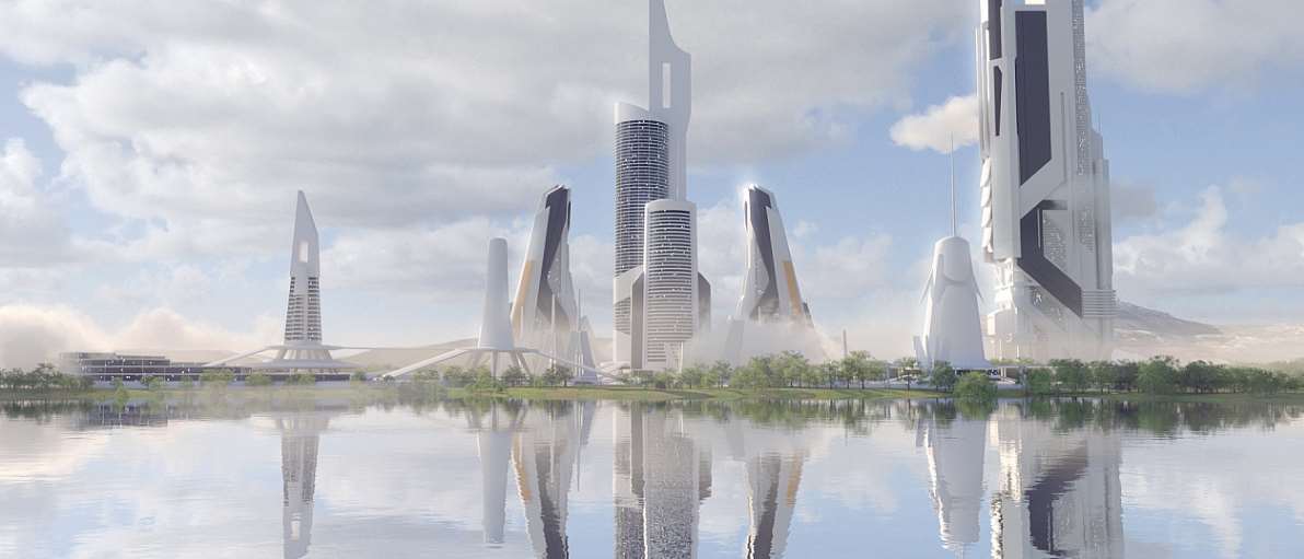 建设三维动画制作效果图