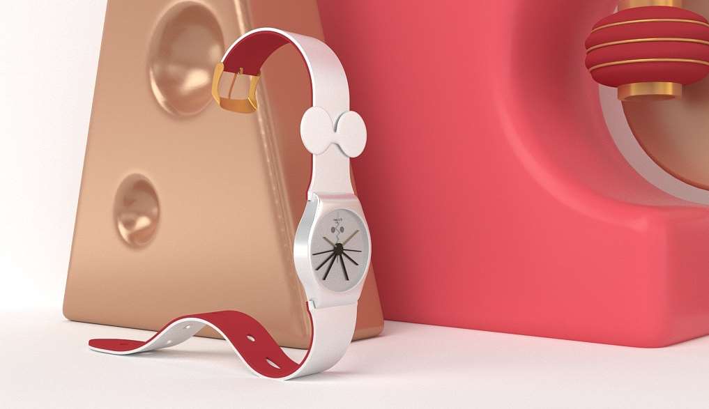 手表产品三维动画制作效果渲染图