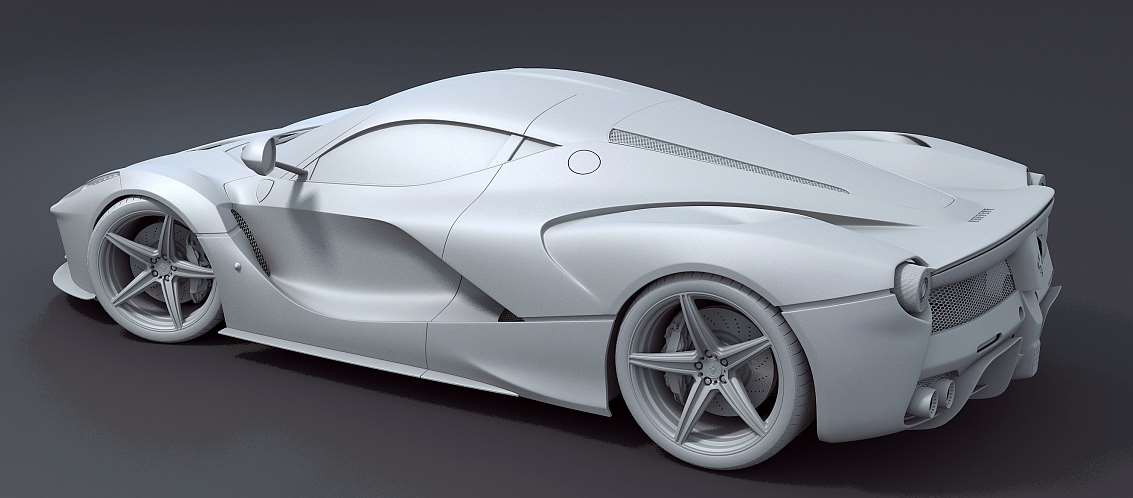 汽车三维动画制作造型建模效果图