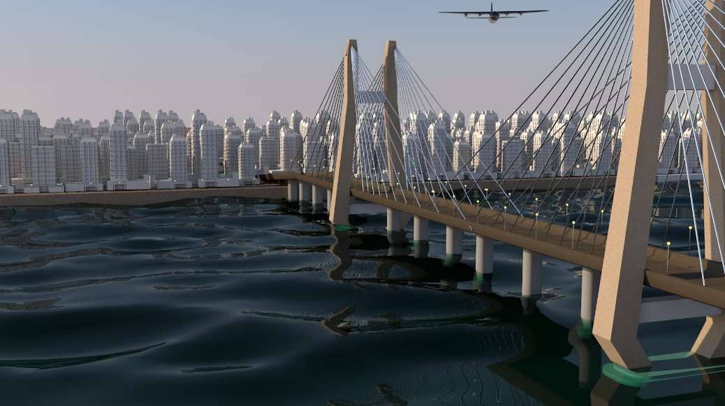 桥梁三维动画制作